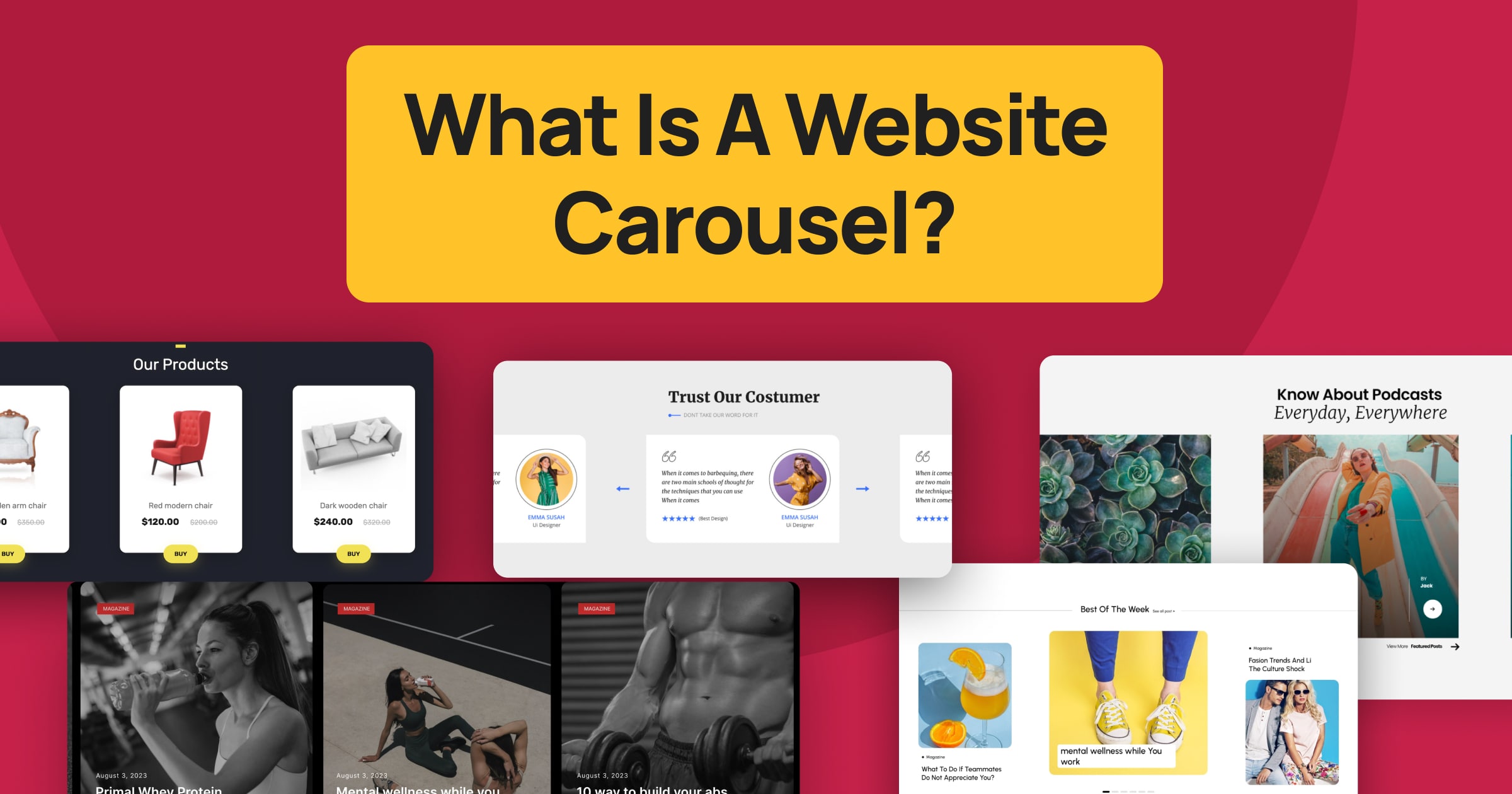 what is a website carousel