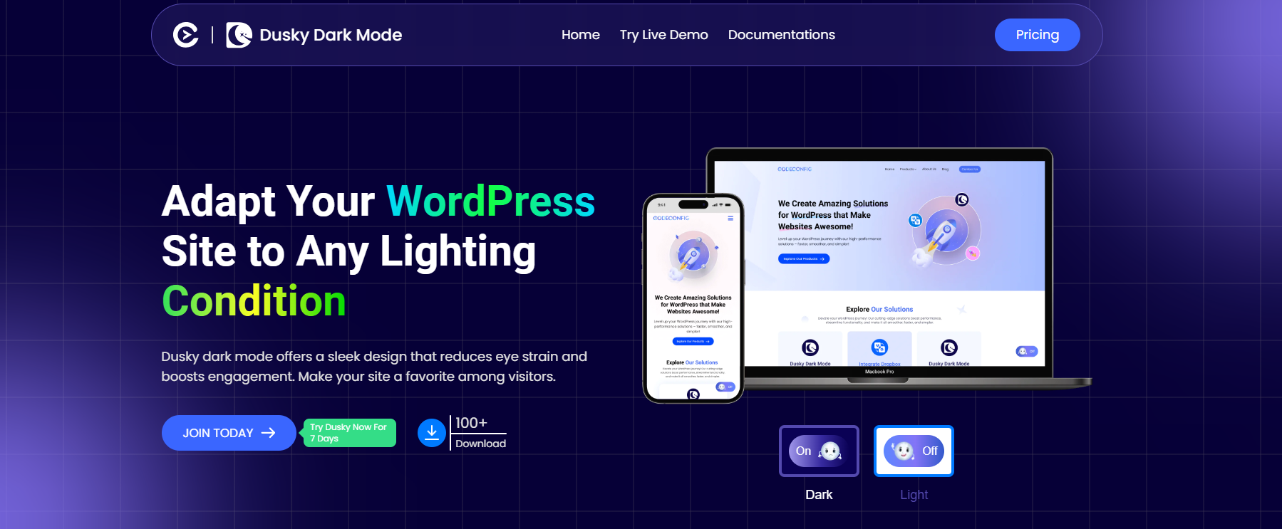 Dusky Dark Mode